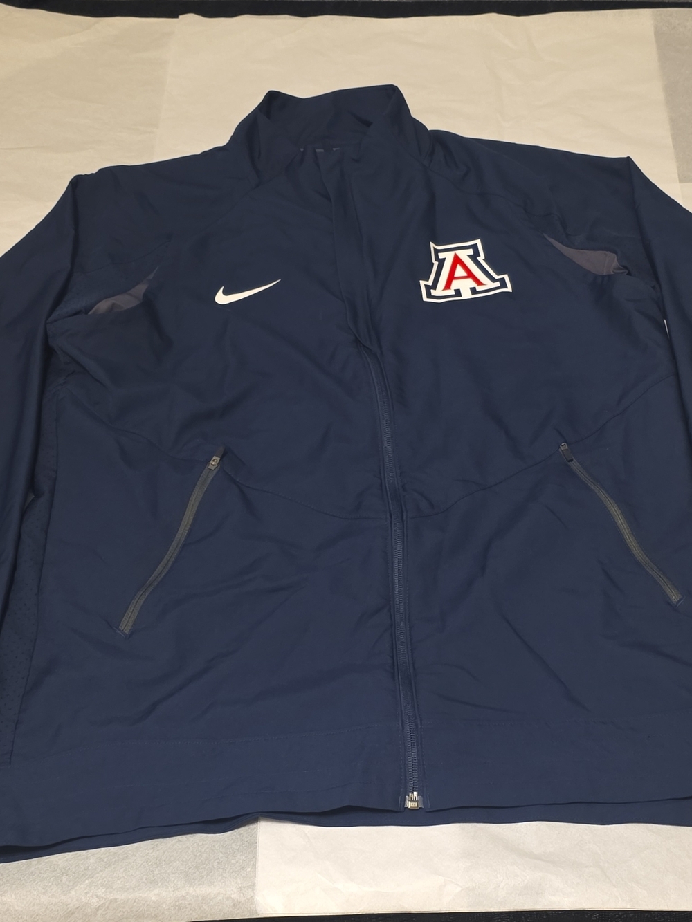 Nike Men's Navy Athletic Full-Zip Jacket with Arizona A Patch